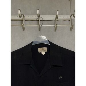 VTG BC Ethic Shirt Men L Bowling Lounge‎ Rockabilly Retro Camp Loop Collar USA